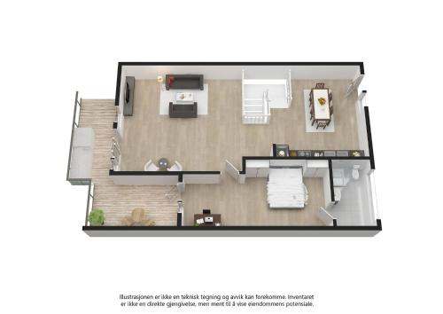 un plan de un piso de una casa en Cozy 3 Bedroom Holiday Home in Drammen, Norway, en Gullaug