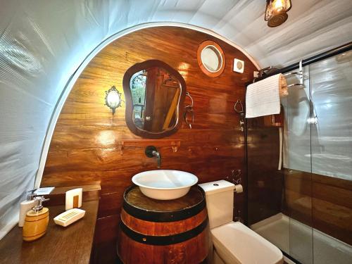 Ένα μπάνιο στο Vila Mágica Pousada