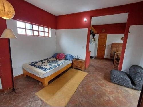 Ένα ή περισσότερα κρεβάτια σε δωμάτιο στο Apartamento Panajachel