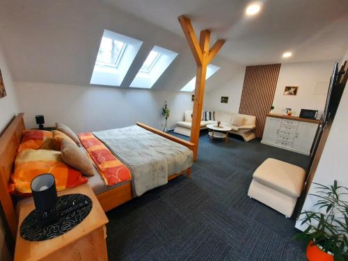 Postel nebo postele na pokoji v ubytování Villa Viktoria