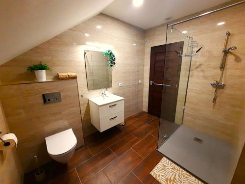 Koupelna v ubytování Villa Viktoria