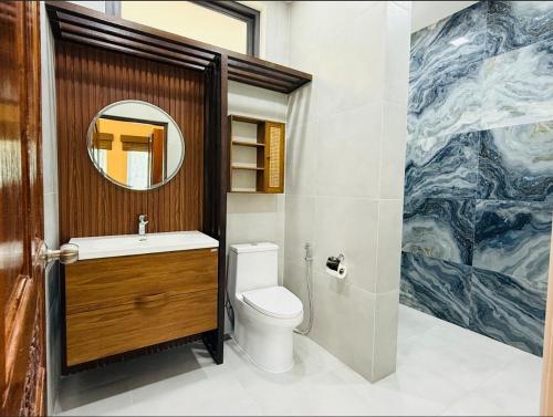 Ένα μπάνιο στο Villa Sri Raya