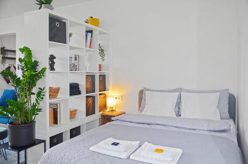 Ένα ή περισσότερα κρεβάτια σε δωμάτιο στο Apartment Hemsen