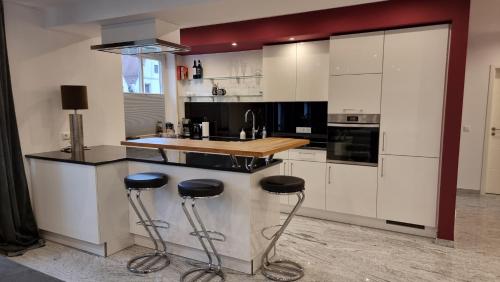 Kuchyň nebo kuchyňský kout v ubytování Eigentumswohnung Altstadt Weiden