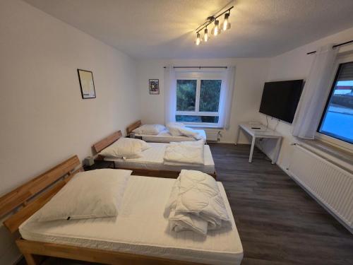 Ένα ή περισσότερα κρεβάτια σε δωμάτιο στο Nestwerk Solide L16-01