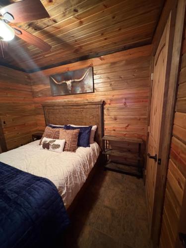 Postel nebo postele na pokoji v ubytování The Lion's Den