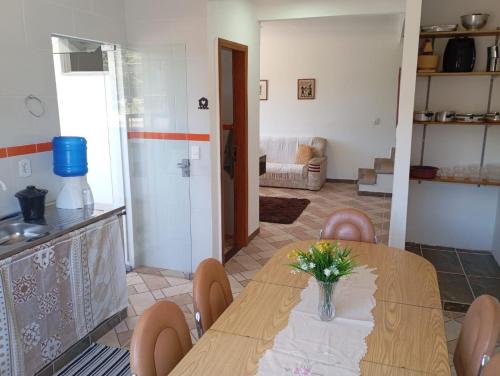 Køkken eller tekøkken på Vista Montanha Sagrada