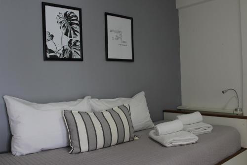 Postel nebo postele na pokoji v ubytování Mirador XV, Mar del Plata