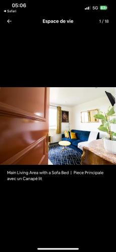 En eller flere senge i et værelse på Petit soleil