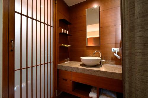A bathroom at Fu Lyu Inn