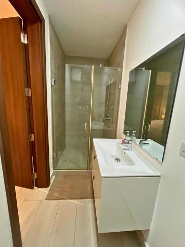 Et badeværelse på AD Accommodations