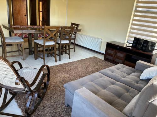 Χώρος καθιστικού στο Hostal Mundet