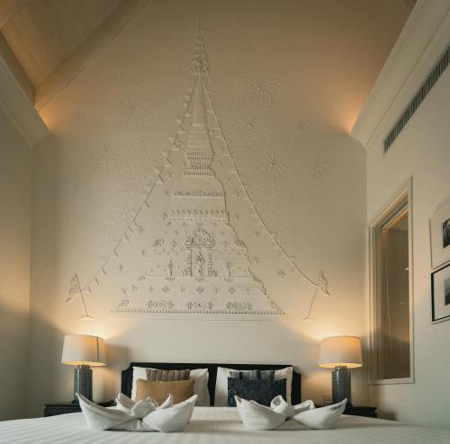 Ένα ή περισσότερα κρεβάτια σε δωμάτιο στο Makkachiva