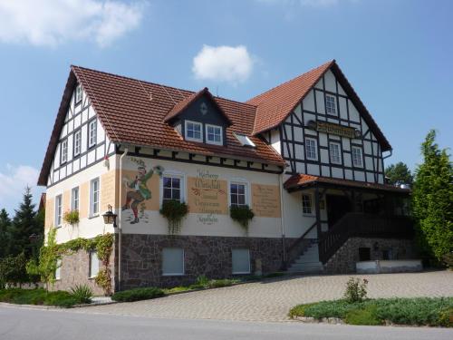 גינה חיצונית ב-Landgasthof Pension Schützenhaus
