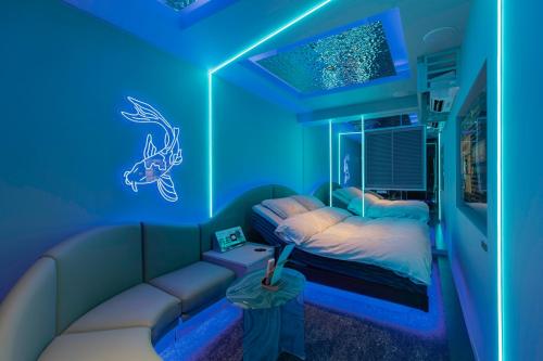 Postel nebo postele na pokoji v ubytování Design Hotel W Zip Club