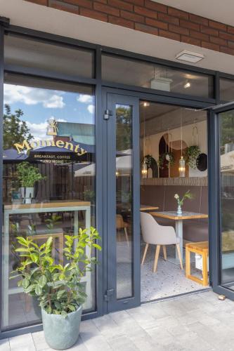 En balkon eller terrasse på Apartamenty Parkowe B5