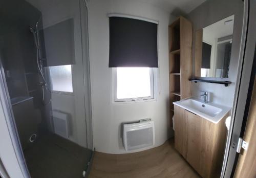 Ένα μπάνιο στο Les mobilhomes helvétiques 4 étoiles Mar Estang Canet en Roussillon