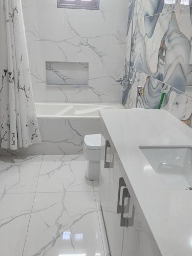 Koupelna v ubytování Mehran House