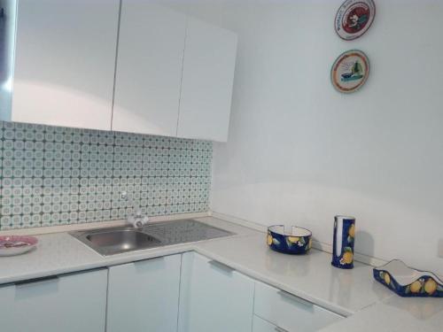 Nhà bếp/bếp nhỏ tại Appartamento Vista Mare e Isola
