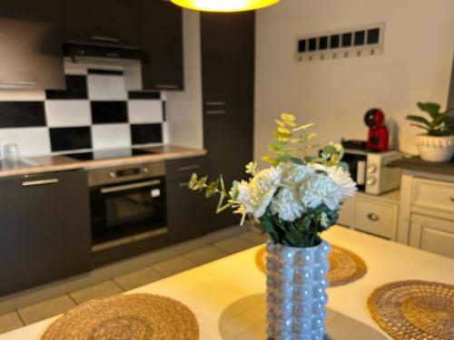 Küche/Küchenzeile in der Unterkunft Appartement 80m2 3 chambres 5 lits