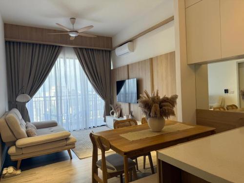 Χώρος καθιστικού στο Singgahsini Guesthouse Putrajaya