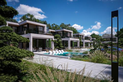 Bazén v ubytování Park Villas Resort&Spa Govora nebo v jeho okolí