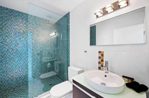 Koupelna v ubytování Villa Zenora