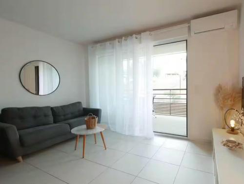 Гостиная зона в L'Alba Rosso - Climatisation, parking et terrasse