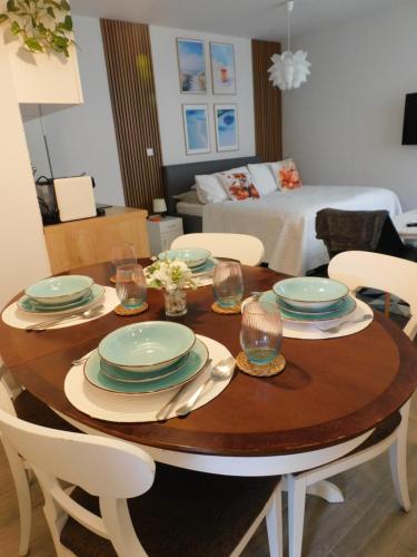 Posezení v ubytování Aloha Apartman Sopron