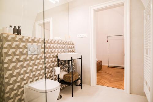 Ένα μπάνιο στο Apartmány Wetzlerov dom