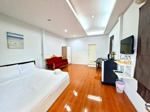 Μια τηλεόραση ή/και κέντρο ψυχαγωγίας στο Cocoloco bungalow