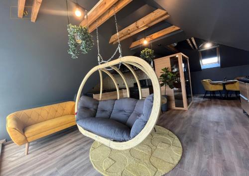 Χώρος καθιστικού στο Greyhouse Apartments