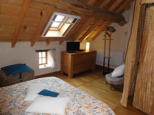 Postel nebo postele na pokoji v ubytování La charme