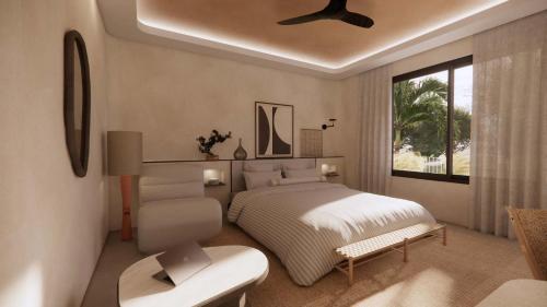 Postel nebo postele na pokoji v ubytování Kouros Palace Active Lifestyle Hotel