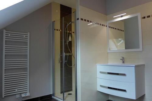 Et badeværelse på Gite de la suize