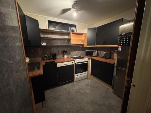 Η κουζίνα ή μικρή κουζίνα στο Modern Apartment in Nature Mountain Views & Peaceful Setting