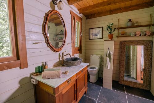 Et badeværelse på De Cabin van Groenland