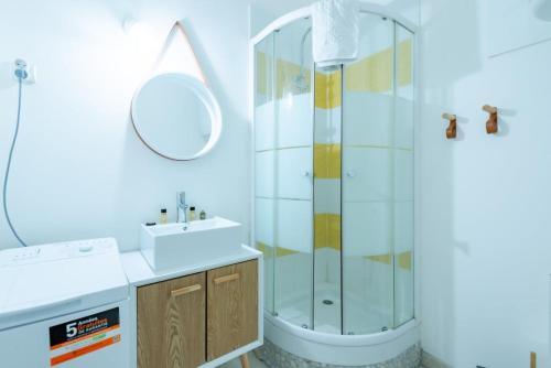 Koupelna v ubytování Le théâtre 2