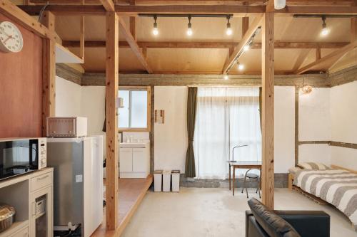 Kuchyň nebo kuchyňský kout v ubytování Obi house B2離れ