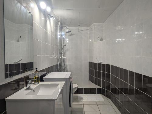 Et badeværelse på La maison d'alice