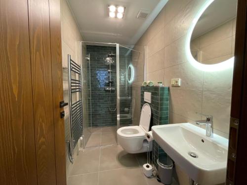 Koupelna v ubytování Apartmány pod Štěpánkou