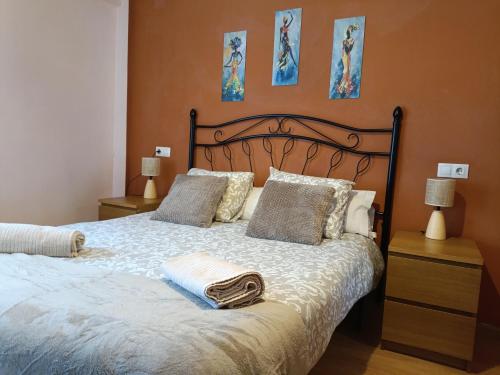 Ένα ή περισσότερα κρεβάτια σε δωμάτιο στο Piso Rualte