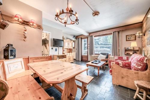 Posezení v ubytování Appartement Morzine 1000 - 6 pers