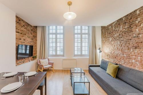 Posezení v ubytování Lille Centre - Nice and functional ap.