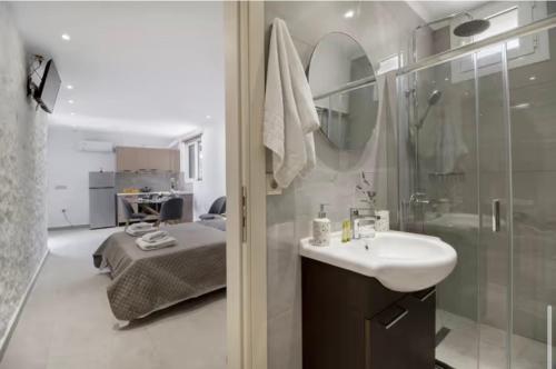 Ένα μπάνιο στο Gkountis Apartments Retreat