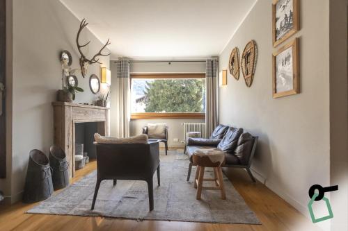 Posezení v ubytování HOTIDAY Bormio Centro