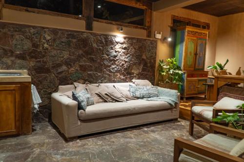 Χώρος καθιστικού στο Oceana Suites Hogar en La Serena