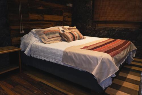 Ένα ή περισσότερα κρεβάτια σε δωμάτιο στο Oceana Suites Hogar en La Serena