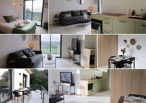 Køkken eller tekøkken på A Macchia - T2 nature & couché de soleil