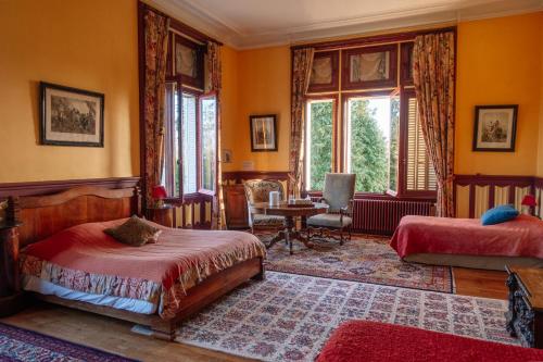 Χώρος καθιστικού στο Château Le Boisrenault